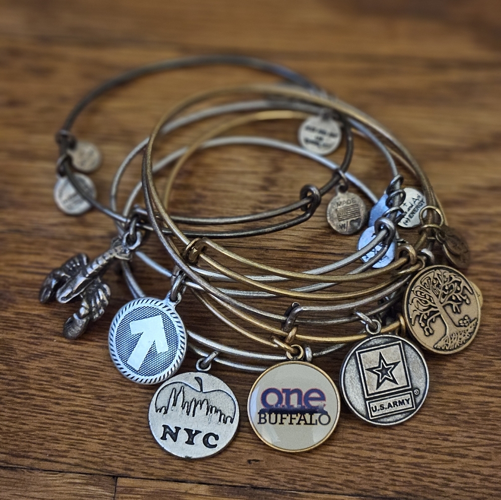 Alex & Ani Bracelet Lot- Jewelry BUNDLE, Wired/Charm Bracelets